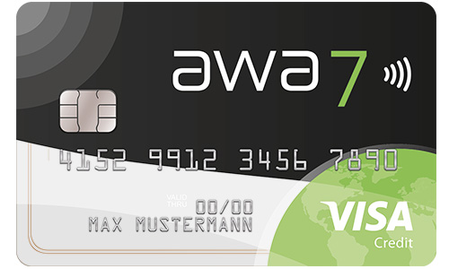 awa7® Visa Kreditkarte - Kreditkarte