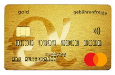 Gebührenfrei Mastercard GOLD - Kreditkarte